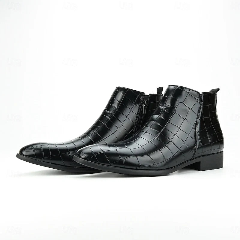 Sterling | Slip-On Chelsea Boots Black Leather 6
