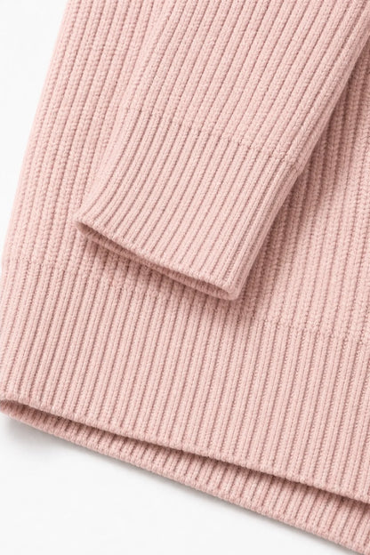 Stripevie – Ribbed Stretch-Knit Zip-Up Cardigan 8