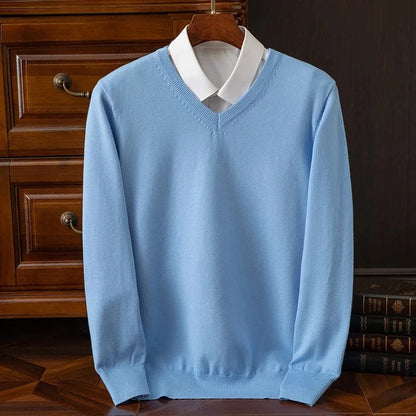 Olympia | Men's V-Neck Jumper | Soft Knit Sweater 3