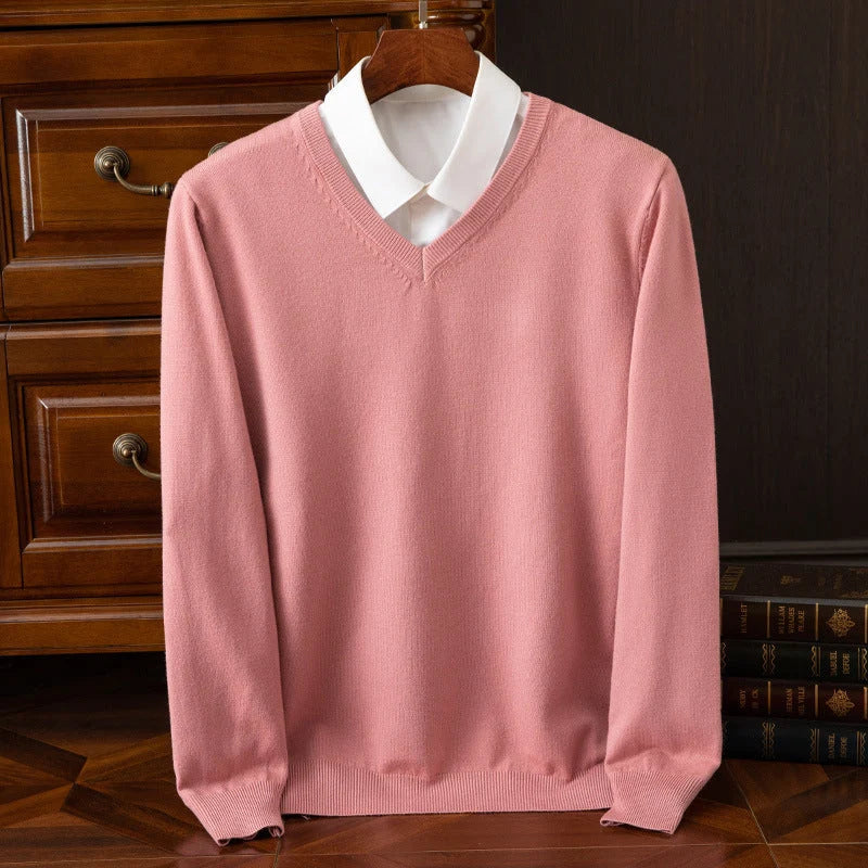 Olympia | Men's V-Neck Jumper | Soft Knit Sweater 5