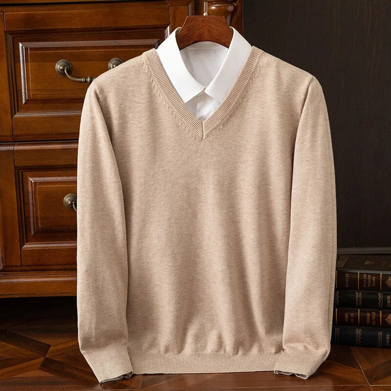 Olympia | Men's V-Neck Jumper | Soft Knit Sweater 6