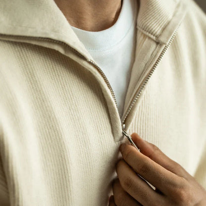 Valmir | Men's Quarter Zip Heavyweight Knit Sweater 3