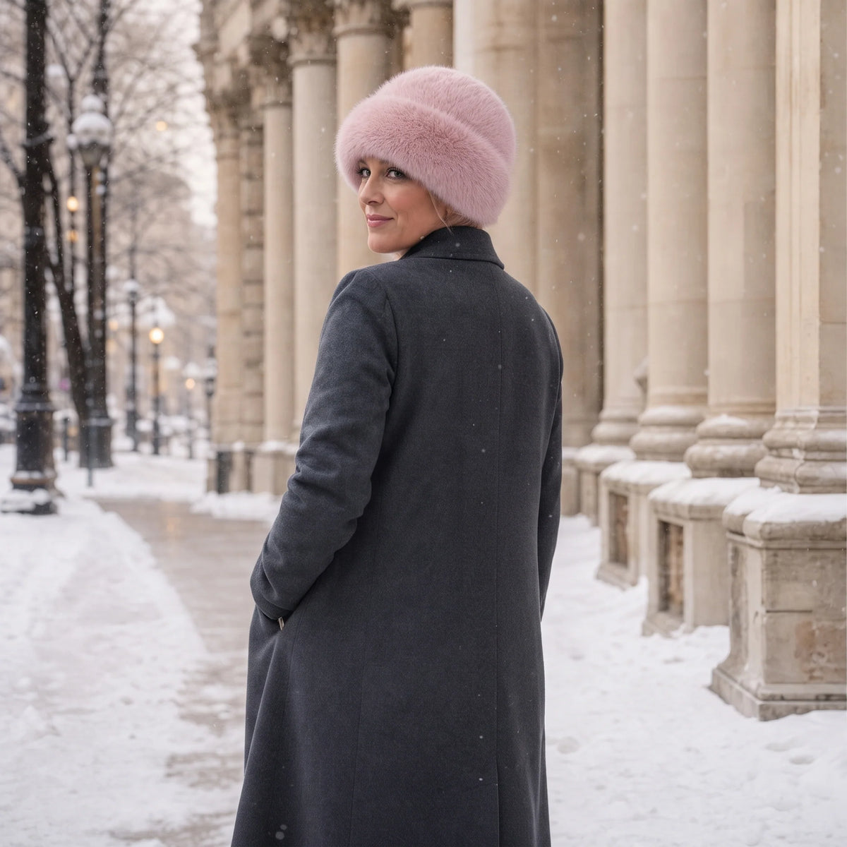 Veluna | Women's Plush Hat and Scarf Set in Multiple Colors 4