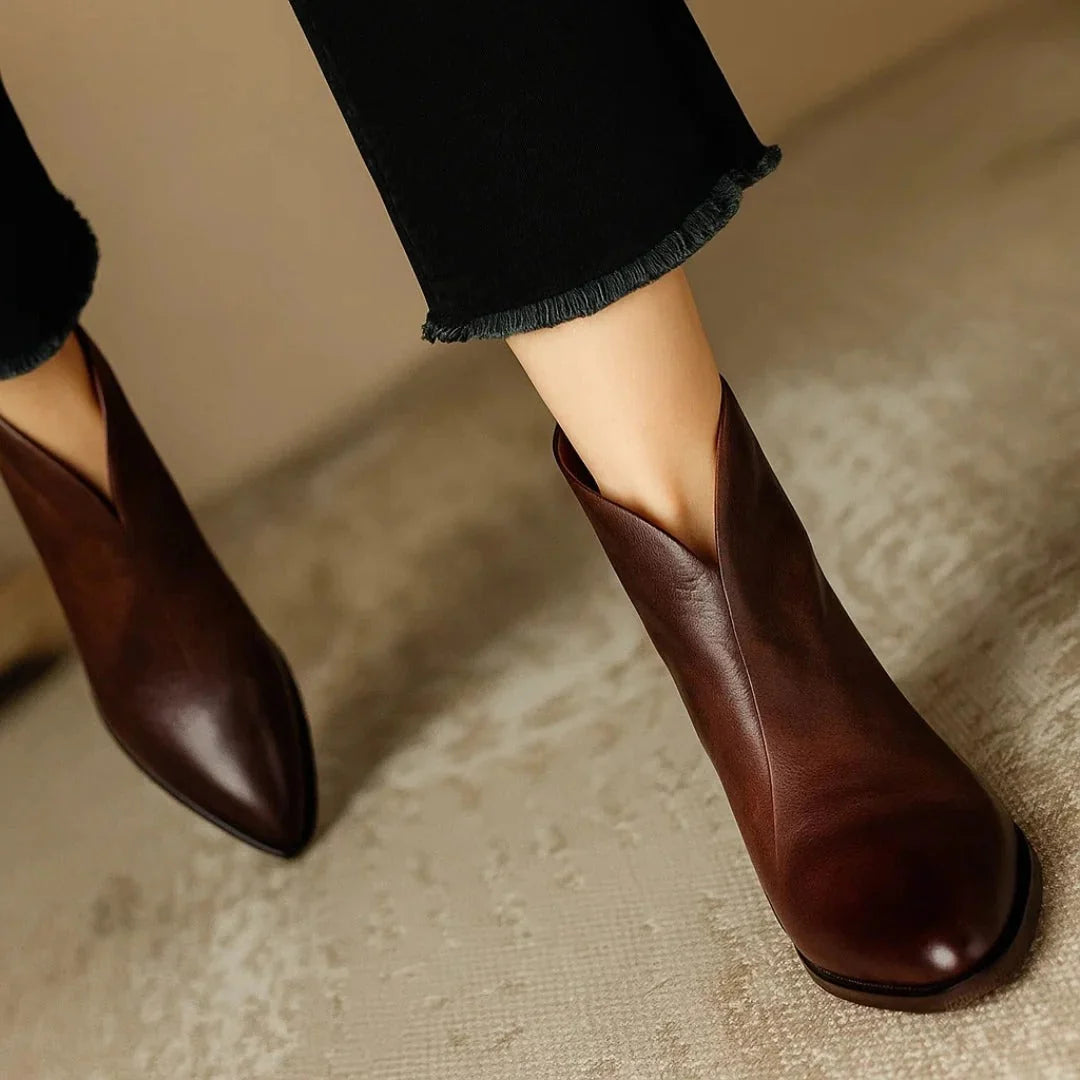 Viela | Women's Leather Ankle Boots Comfortable Support 3