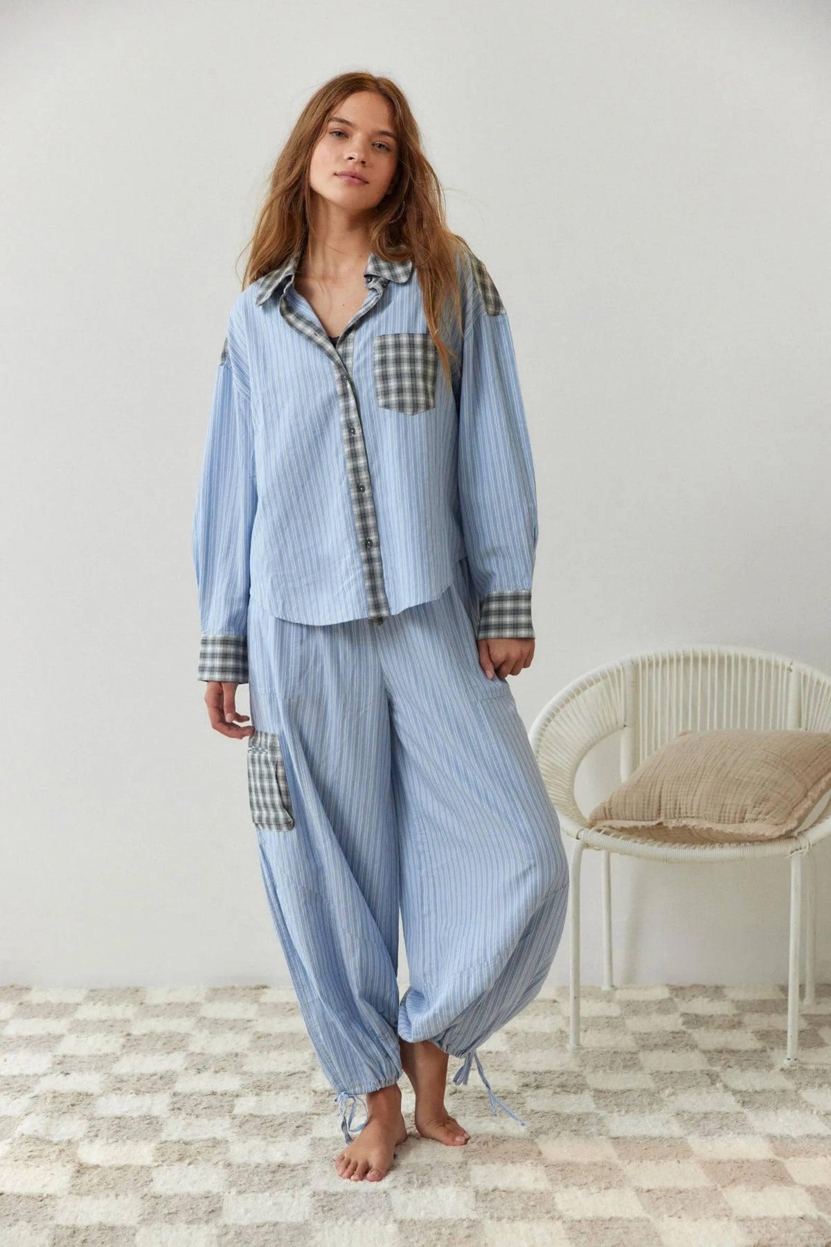 Viktoria | Women's Pajama Set Vintage 2-Piece Casual Pyjamas 2