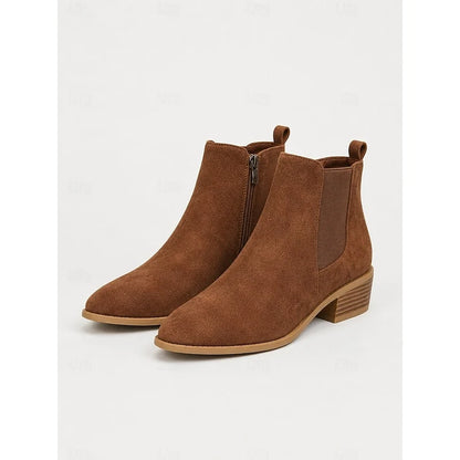 Vivienne | Pointed-Toe Block Heel Ankle Boots 3