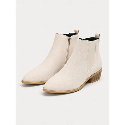 Vivienne | Pointed-Toe Block Heel Ankle Boots 4