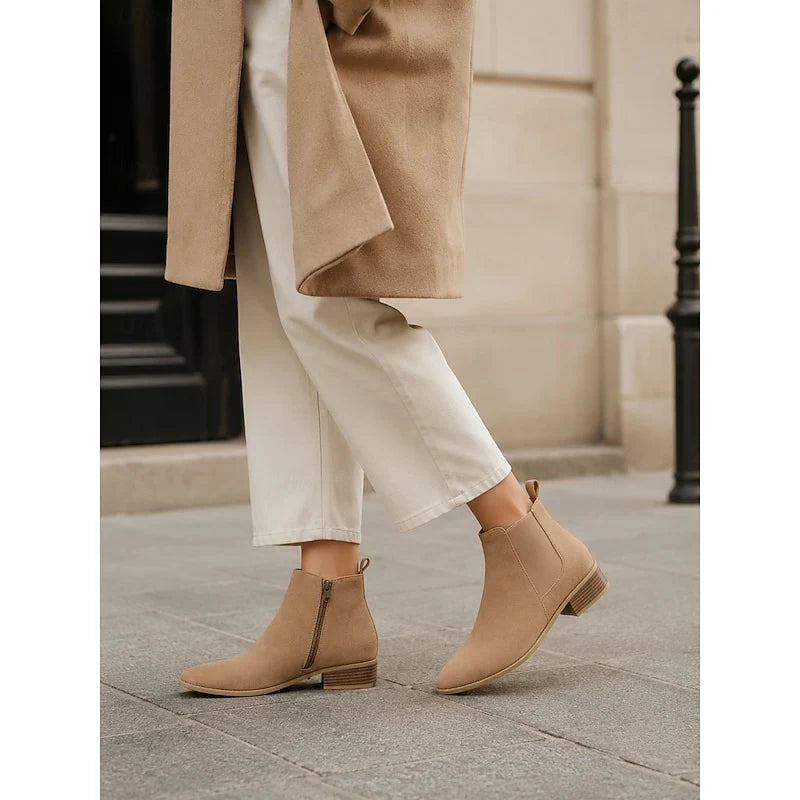 Vivienne | Pointed-Toe Block Heel Ankle Boots 7