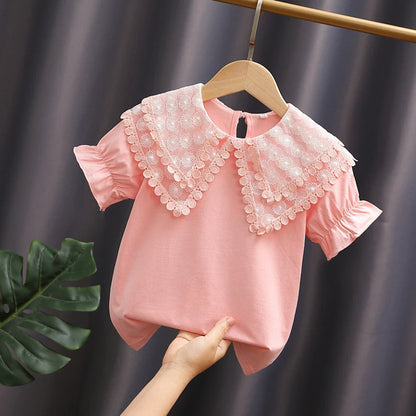 Voluminous Collar Puff Sleeve Top | Women's Blouse 1