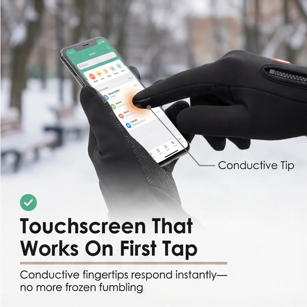 Warm Gloves for Women | Thermal Touchscreen Fleece Lined 4