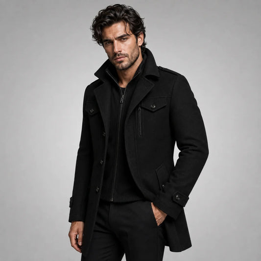 Westminster | Men's Slim Tailored Overcoat | Warm Winter Coat 1