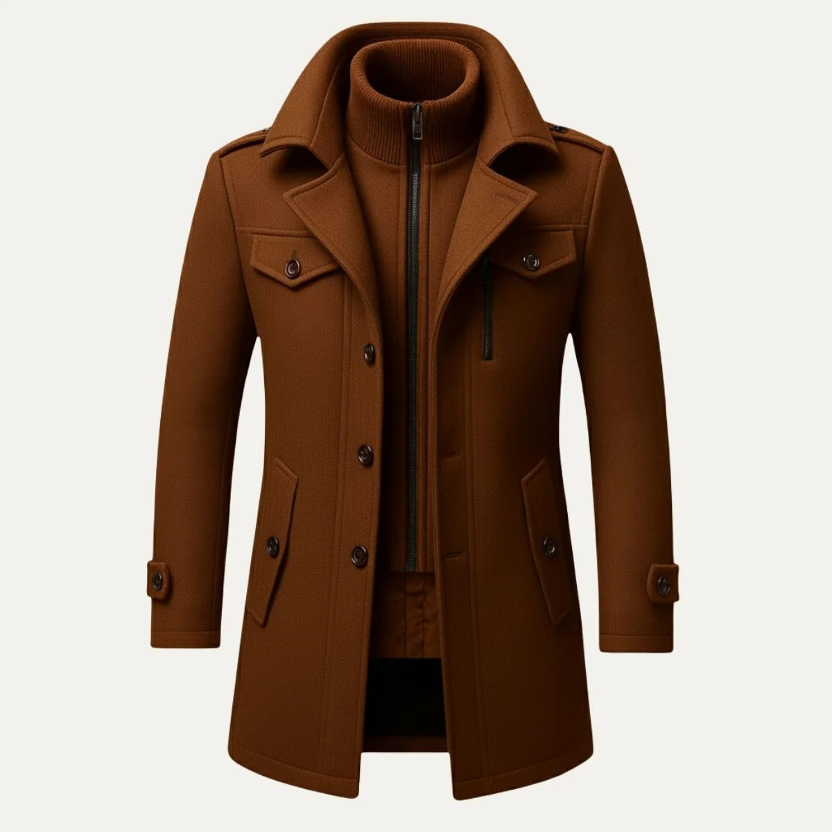 Westminster | Men's Slim Tailored Overcoat | Warm Winter Coat 6