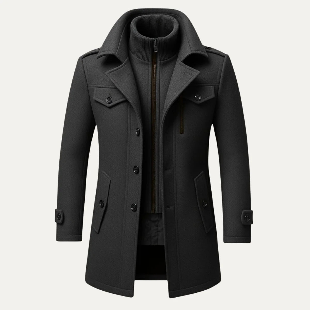 Westminster | Men's Slim Tailored Overcoat | Warm Winter Coat 8
