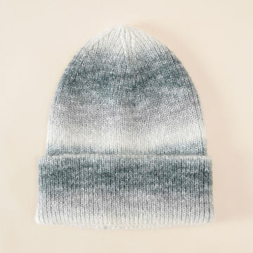 Women's Color Gradient Toque | Soft Warm Knit Beanie