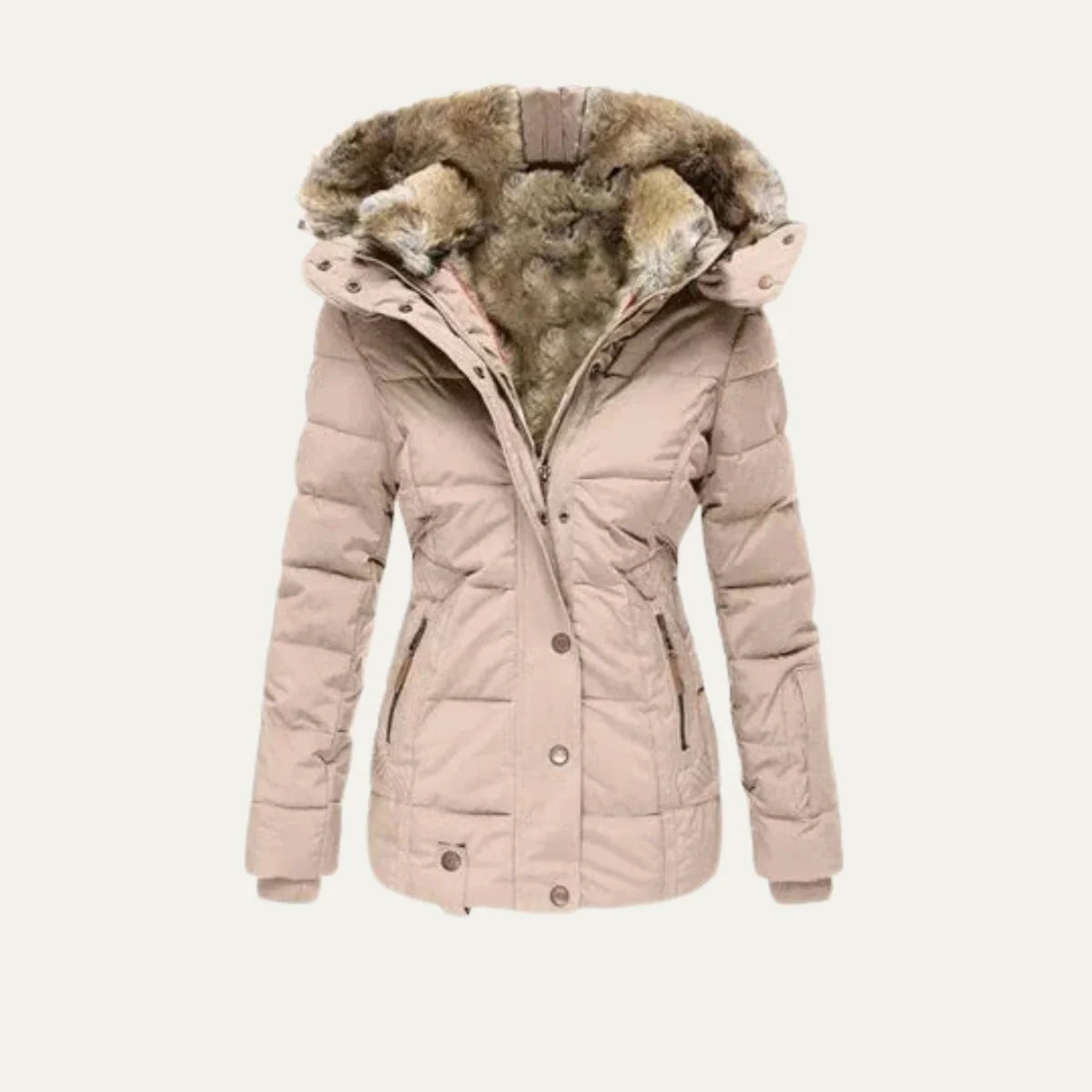 Women's Quilted Puffer Jacket Black Waterproof 5