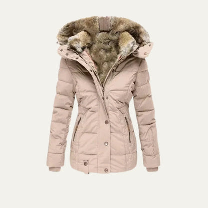 Women's Quilted Puffer Jacket Black Waterproof 5