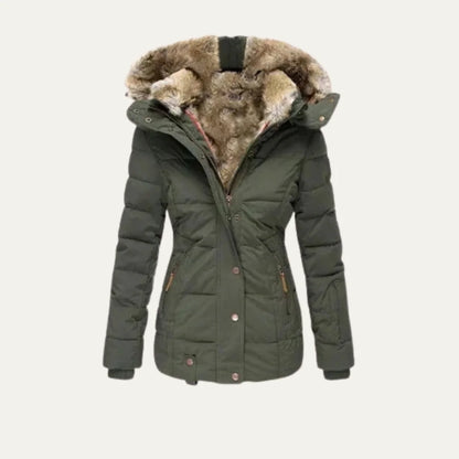 Women's Quilted Puffer Jacket Black Waterproof 8