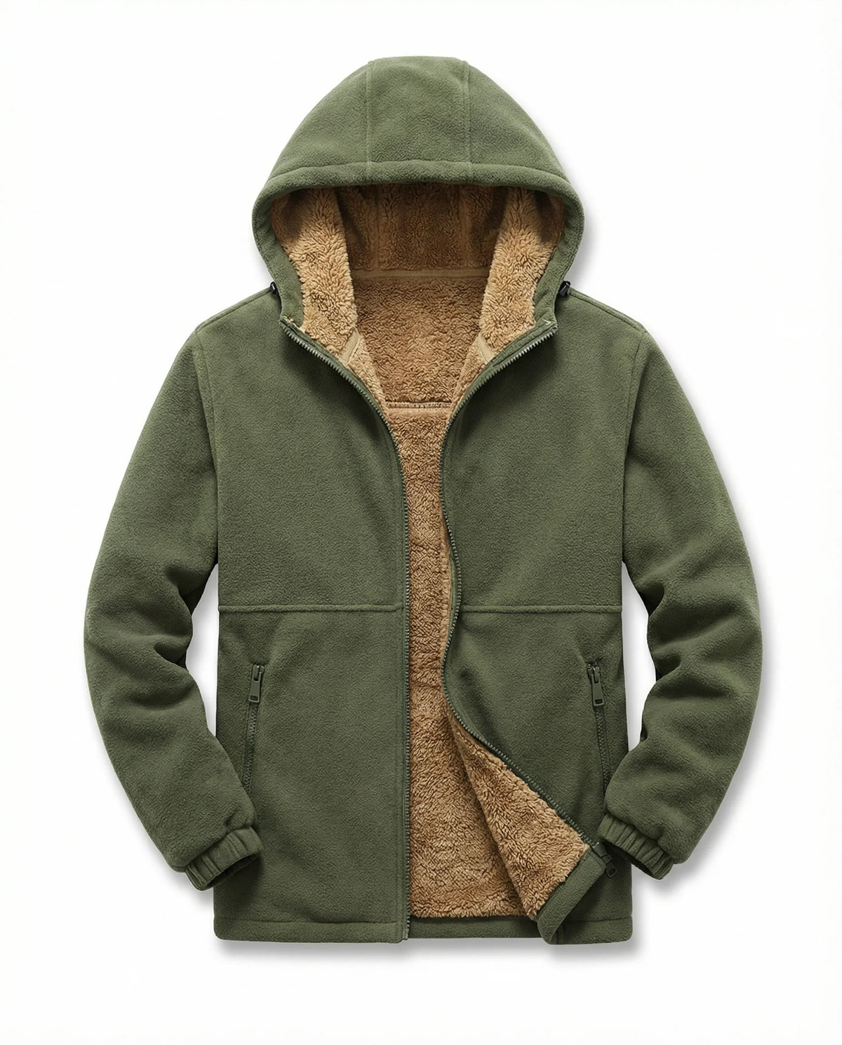 Woodland | Men's Fleece-Lined Zip Hoodie | Cold-Weather Layer 2