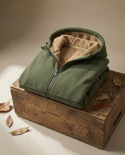 Woodland | Men's Fleece-Lined Zip Hoodie | Cold-Weather Layer 3