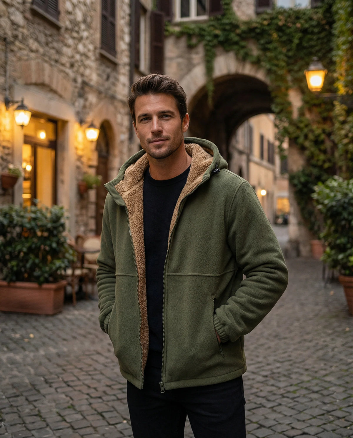 Woodland | Men's Fleece-Lined Zip Hoodie | Cold-Weather Layer 6