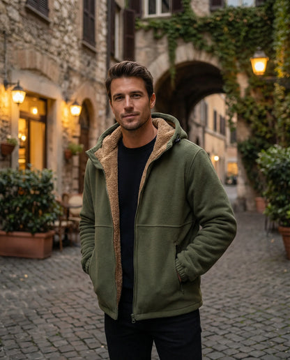 Woodland | Men's Fleece-Lined Zip Hoodie | Cold-Weather Layer 6