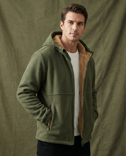 Woodland | Men's Fleece-Lined Zip Hoodie | Cold-Weather Layer 7
