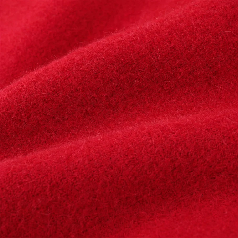 Wool Coat Women | Open-Front Shawl Collar Long Coat 7