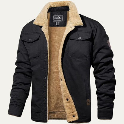 York Fleece Lined Winter Coat Men Warm Outerwear 4