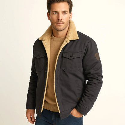 York Fleece Lined Winter Coat Men Warm Outerwear 7