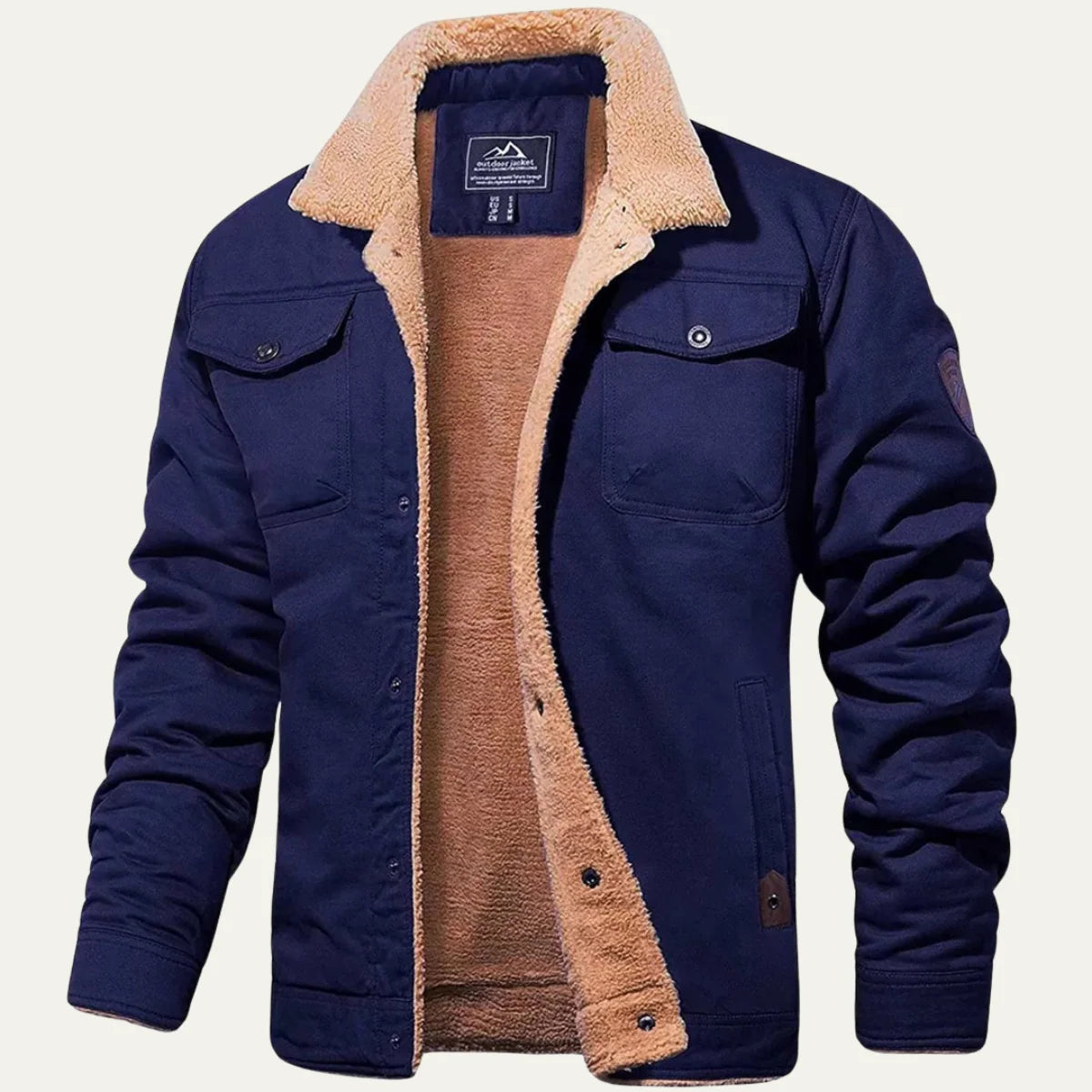 York Fleece Lined Winter Coat Men Warm Outerwear 9