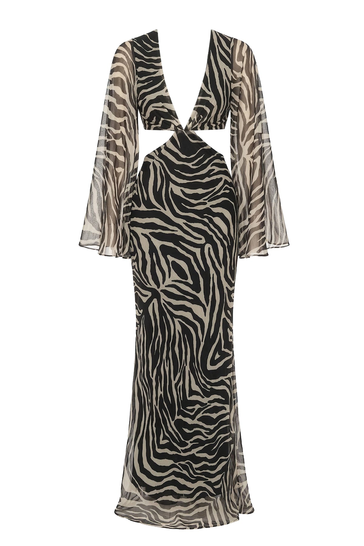 Zebra Print Maxi Dress | Women's Formal Wedding Guest Dresses 2