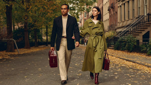 Arvenzio Style – man and woman in autumn, Canadian city street