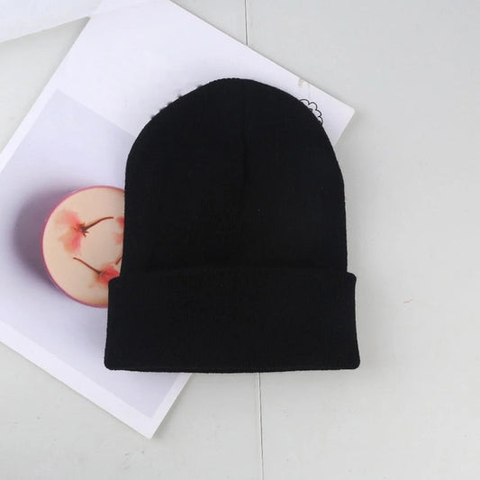 Black Beanie | Unisex Soft Wool Blend Hat for Men and Women 3