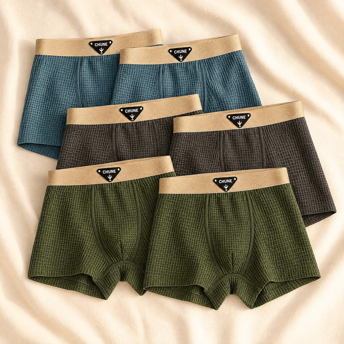 mateo mens cotton boxer briefs set mid r woodland pack