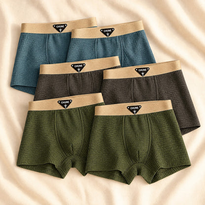 mateo mens cotton boxer briefs set mid r woodland pack